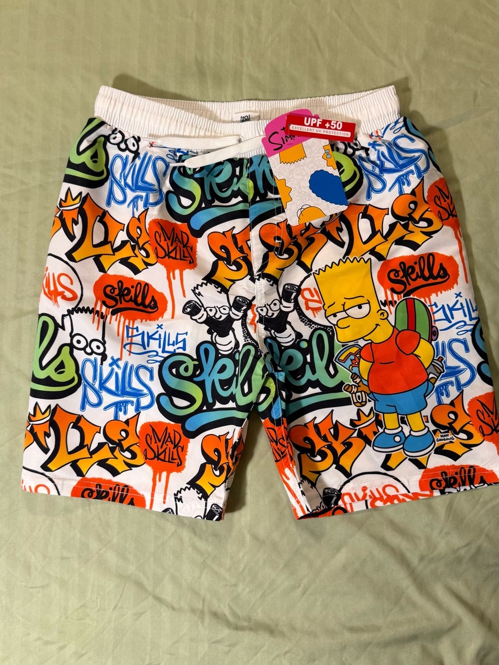 Colorful the Simpsons kids shorts